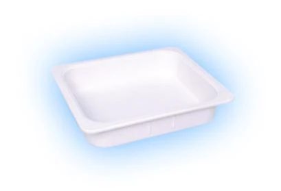 Plasdent Operation Tub, White, 9-3/8" x 11-1/2" x 2-5/8" with 3/4" Lip, 500TB-1