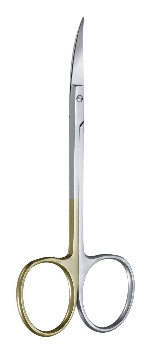 A. Titan Instruments 4.5" Stainless Steel Straight Iris Scissor, Serrated, Super Cut, 1/Pk