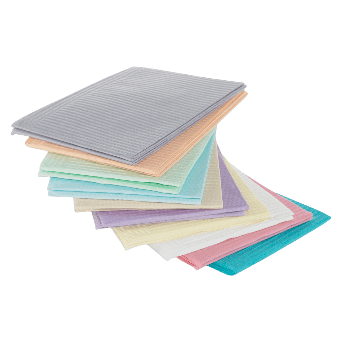 Medicom SafeBasics Dry-Back Patient Bibs, 2-Ply Tissue/Poly, Lavender, 13" x 18", 500/Case, 8280