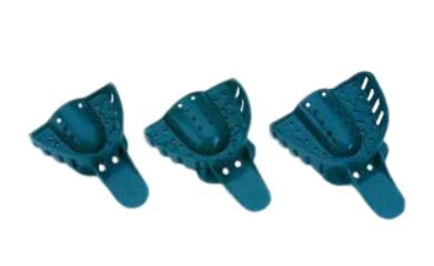 Excellent Disposable Impression Trays, #3 Medium Upper, Perforated Plastic, 12/Pk, IT-MU