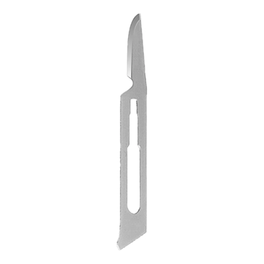 A. Titan #15C Stainless Steel Sterile Scalpel Blades, 100/Box