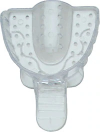Vista Apex Clear Plastic Impression Tray #1 Large Upper, Perforated, 12/Bag, 310001