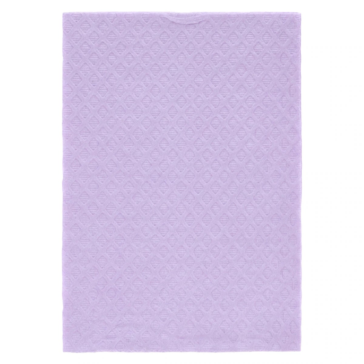 Tidi Choice Diamond Embossed Patient Bibs, 2-Ply Tissue with Poly Back, Lavender, 13" x 18", 500/Case, 919459