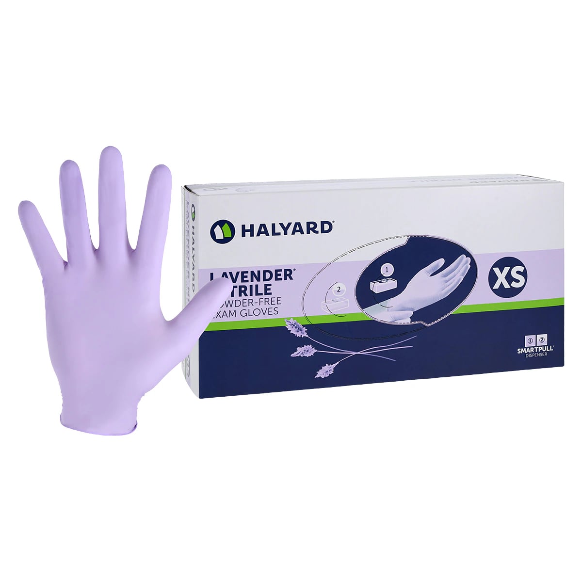 LAVENDER NITRILE* Nitrile Exam Gloves, Powder-Free, Non-Sterile, X-Small, Lavender, 250/Box