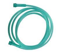AMSure Adult Nasal Oxygen Cannula, Curved Flared Tip, Over-the-Ear, 7 ft (84") Tubing, Low-Medium Flow, Non-Sterile, Latex-Free, 50/Case