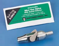 Hager Worldwide Mini Vac Saliva Ejector Valve with Swivel, Stainless Steel, 1 Each, B22257
