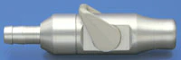 Hager Worldwide Hydro-Vac Saliva Ejector, Without Swivel Tubing Adapter, Aluminum, B11139