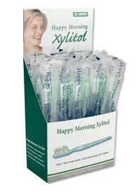 Happy Morning Xylitol Disposable Pre-Pasted Toothbrush with Mint Toothpaste, Individually Wrapped, 50/Box, 605496