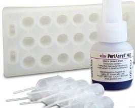 GluStitch PeriAcryl 90 High Viscosity Oral Tissue Adhesive, 0.2 mL Single-Use Clear Vials, Pack of 12 (P-ACRYLUC)