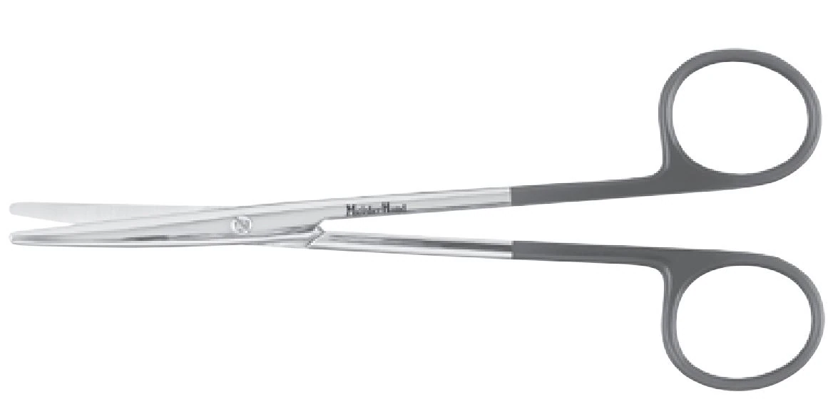 Miltex Meister-Hand SuperCut Metzenbaum Scissors, Curved, 7" Stainless Steel