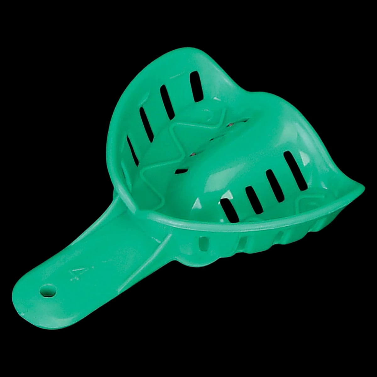 Excellent-Colors Ortho Impression Trays, Perforated, Adult Small Upper #4, Green, 25/Pk, ITO-4U