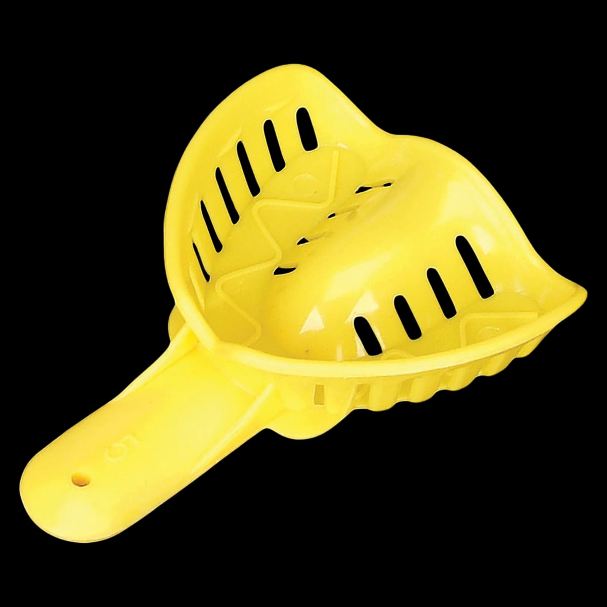 Excellent-COLORS Disposable Impression Tray, Adult Medium Upper, #5, Perforated, Yellow, 50/Bag, ITO-5U-50