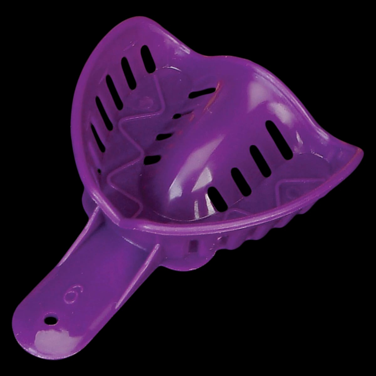 Excellent-Colors Disposable Orthodontic Impression Trays, #6 Large Upper, Adult, Purple, Perforated, 25/Pk, ITO-6U