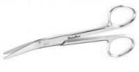 Meister-Hand New's Suture Scissors, Angled, 5-1/2" Stainless Steel, Each