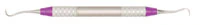 Athena Titanium Implant Scaler/Curette, Double-Ended, H6-H7, Purple, H6-H7-TI