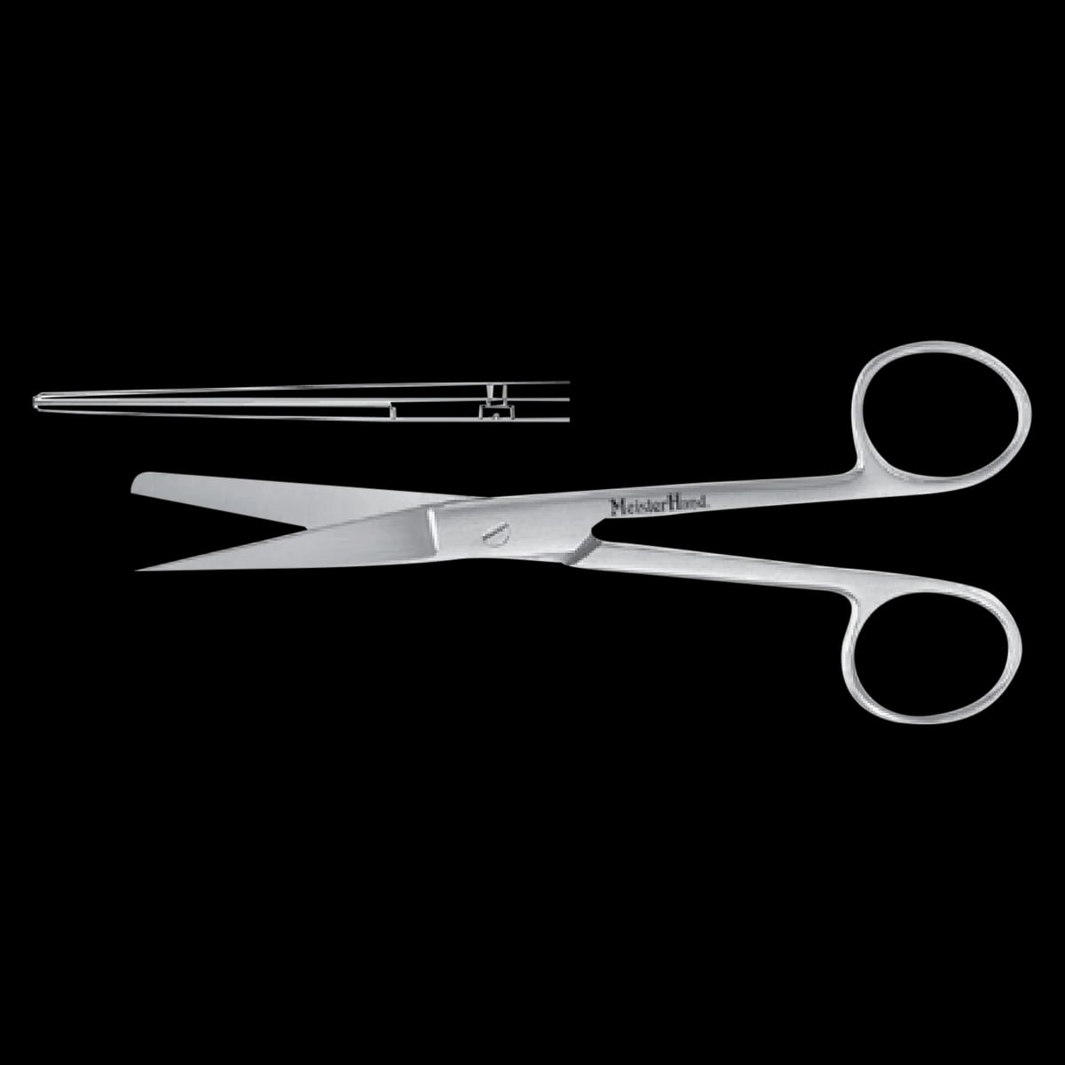 Miltex Meister-Hand Operating Scissors, Straight, 5", Stainless Steel, S/B
