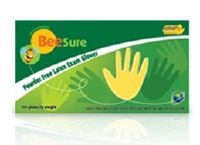 EcoBee BeeSure Powder-Free Latex Dental Exam Gloves, X-Large, White, Non-Sterile, 100/Box, BE2819