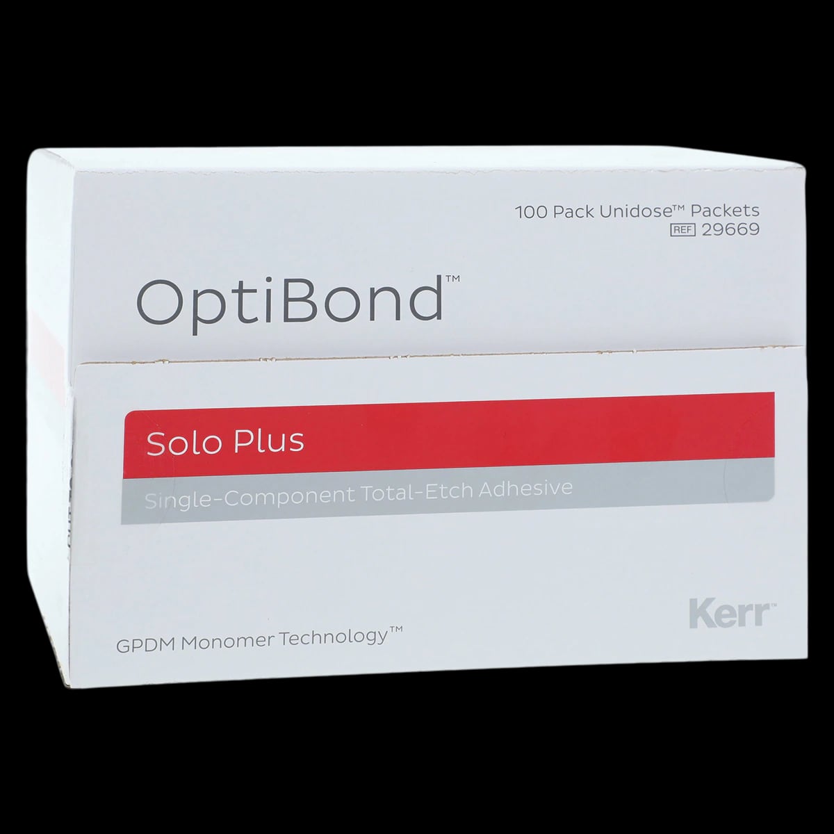 OptiBond Solo Plus Unidose Kit, Total-Etch Dental Adhesive, 100 x 0.1ml Unidose Packets + 3g Gel Etchant Syringe, 29682