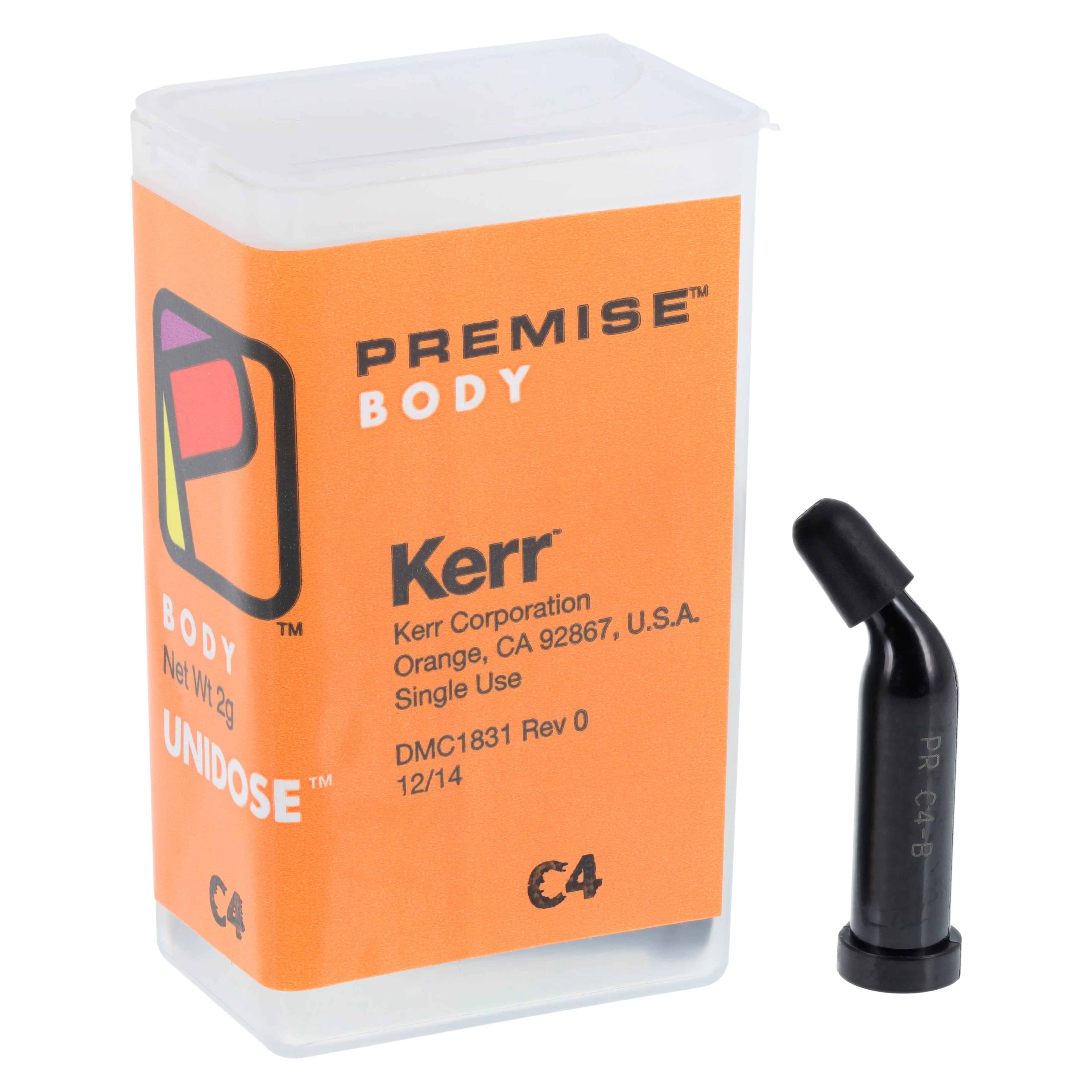 Premise Universal Nanofilled Composite, Body C4, 0.2 g Unidose Refill, 20/Pk, 32662