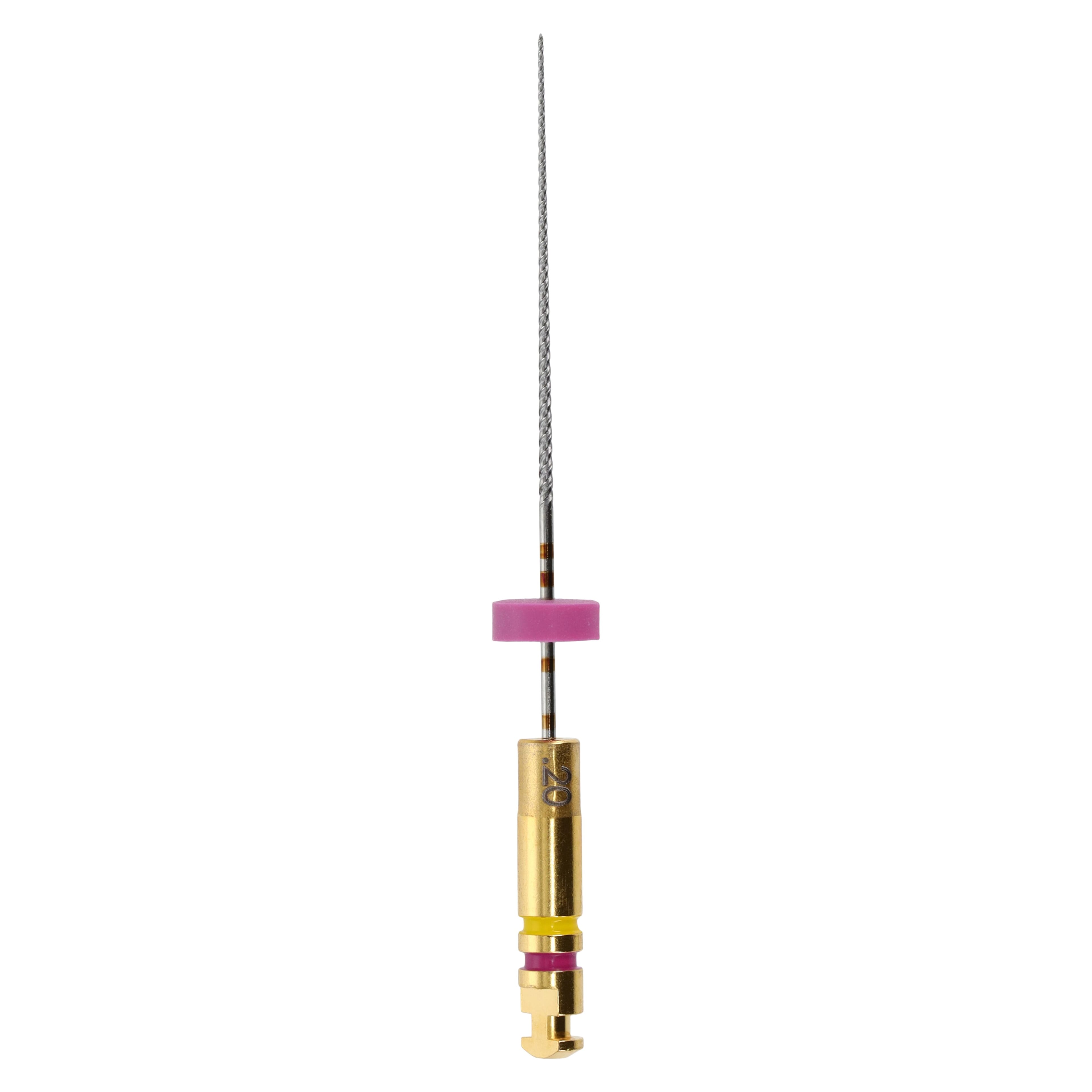 K3 Nickel-Titanium Rotary Endodontic Files, 25 mm, 0.02 Taper, #20, Yellow, 6/Pk, 825-2205