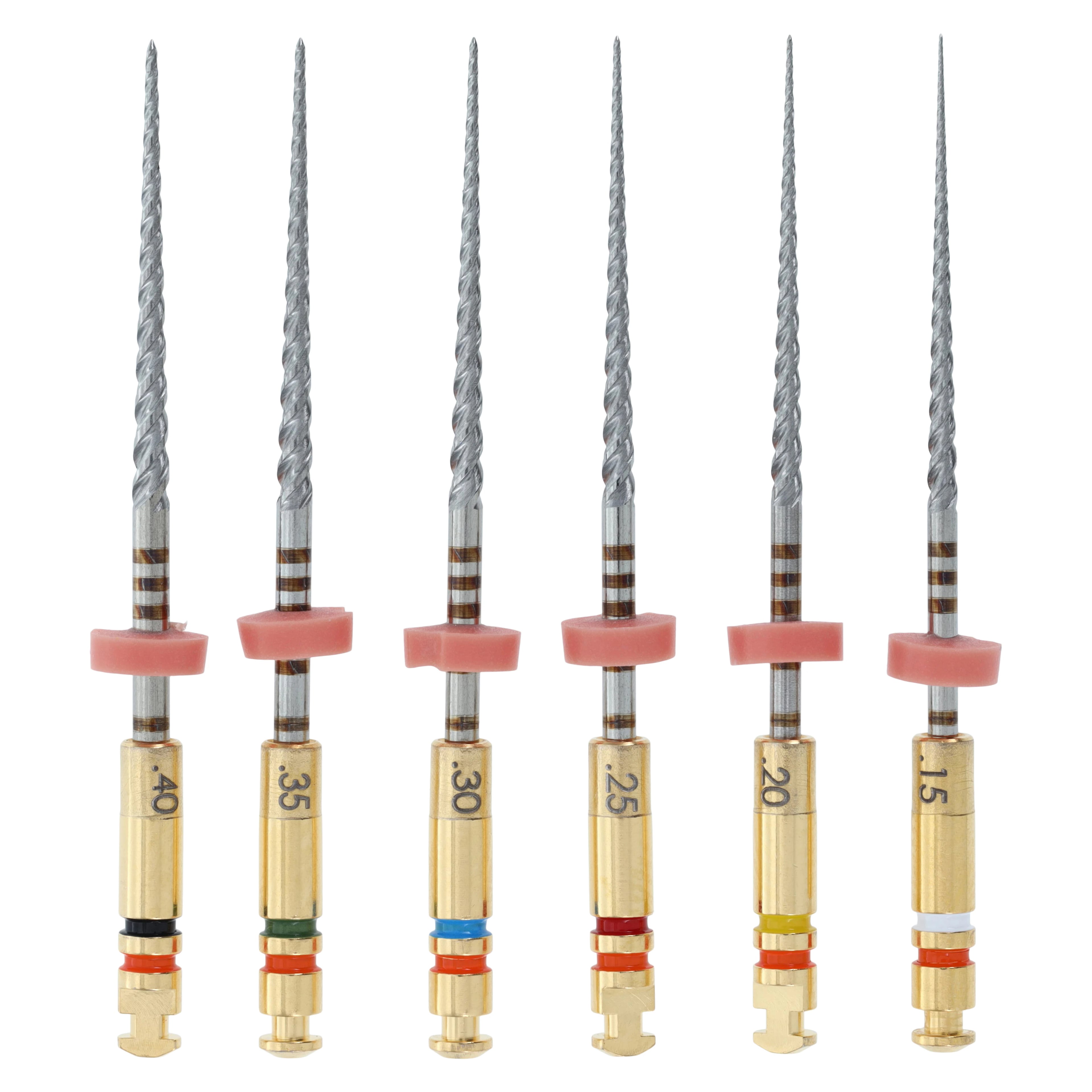 K3 Nickel-Titanium Rotary Endodontic Files, 25 mm, 0.06 Taper, Assorted #15-40, 6/Pk, 825-6025