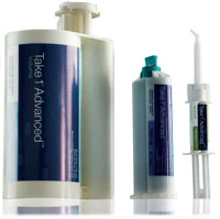 Kerr Take 1 Advanced VPS Impression Material, Volume Tray, Regular Set, Heavy Body, 380 ml Hard Cartridges, 2/Pkg, Dark Blue, #34695