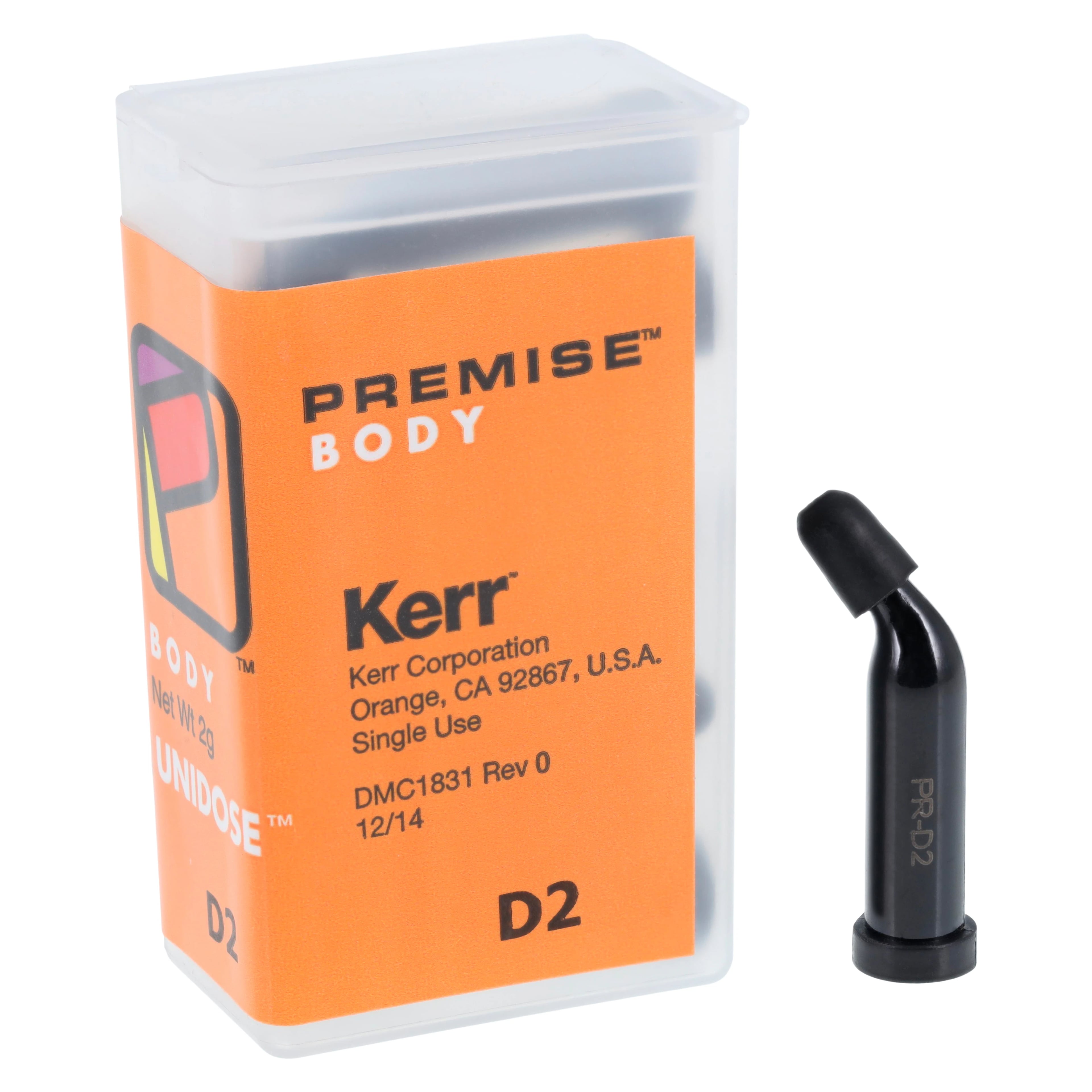 Premise Universal Nanofilled Composite, Unidose Refill, Body Shade D2, 0.2 g, 20/Pk, 32663