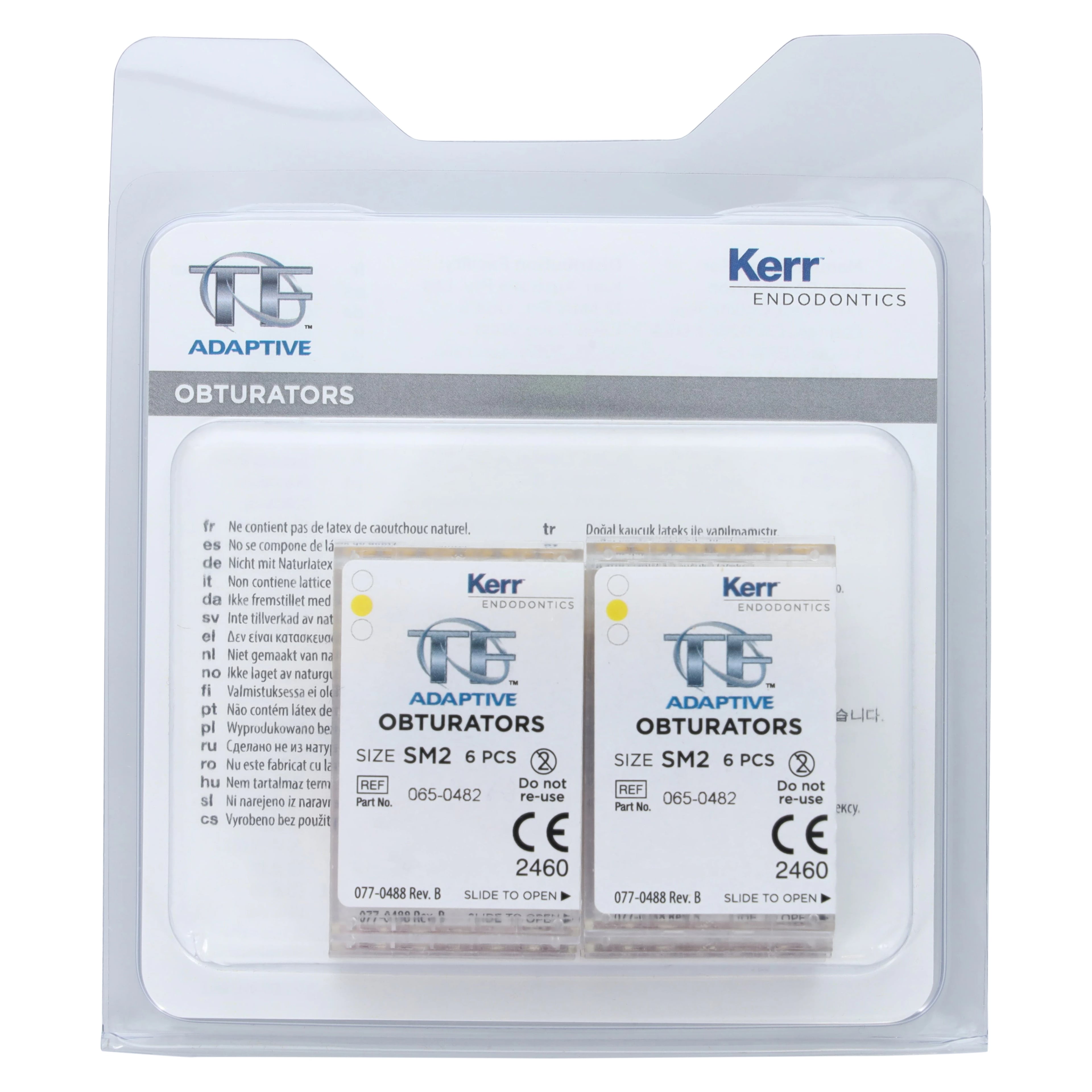Kerr TF Adaptive Obturators, SM2, Small, Yellow, 36/Pkg, 815-1560