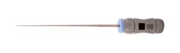 Kerr SybronEndo K-Files, Stainless Steel, 25mm, #08, Gray, 6/Pk, 14128