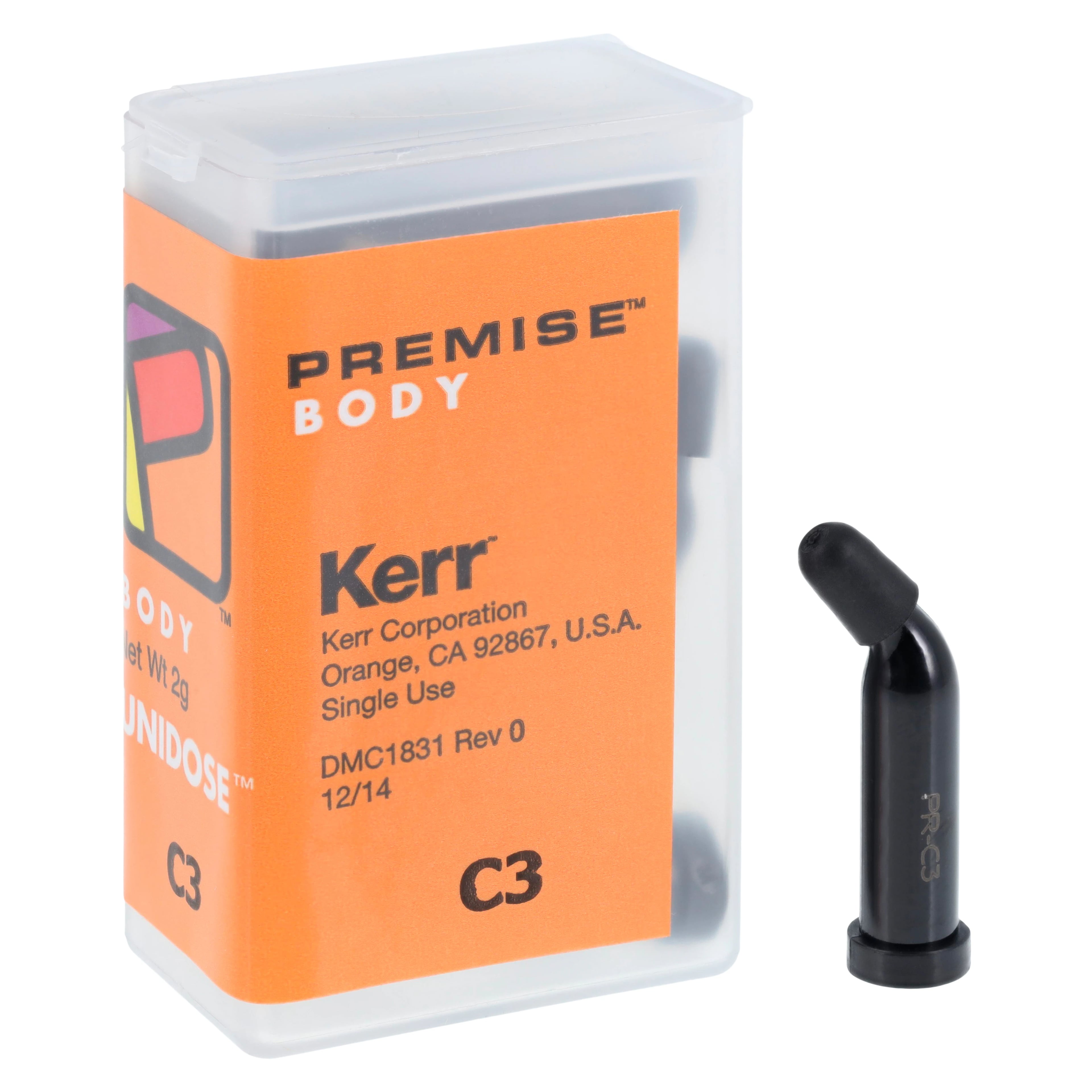 Premise Universal Nanofilled Composite, Body Shade C3, 0.2 g Unidose Refill, 20/Pk, 32661