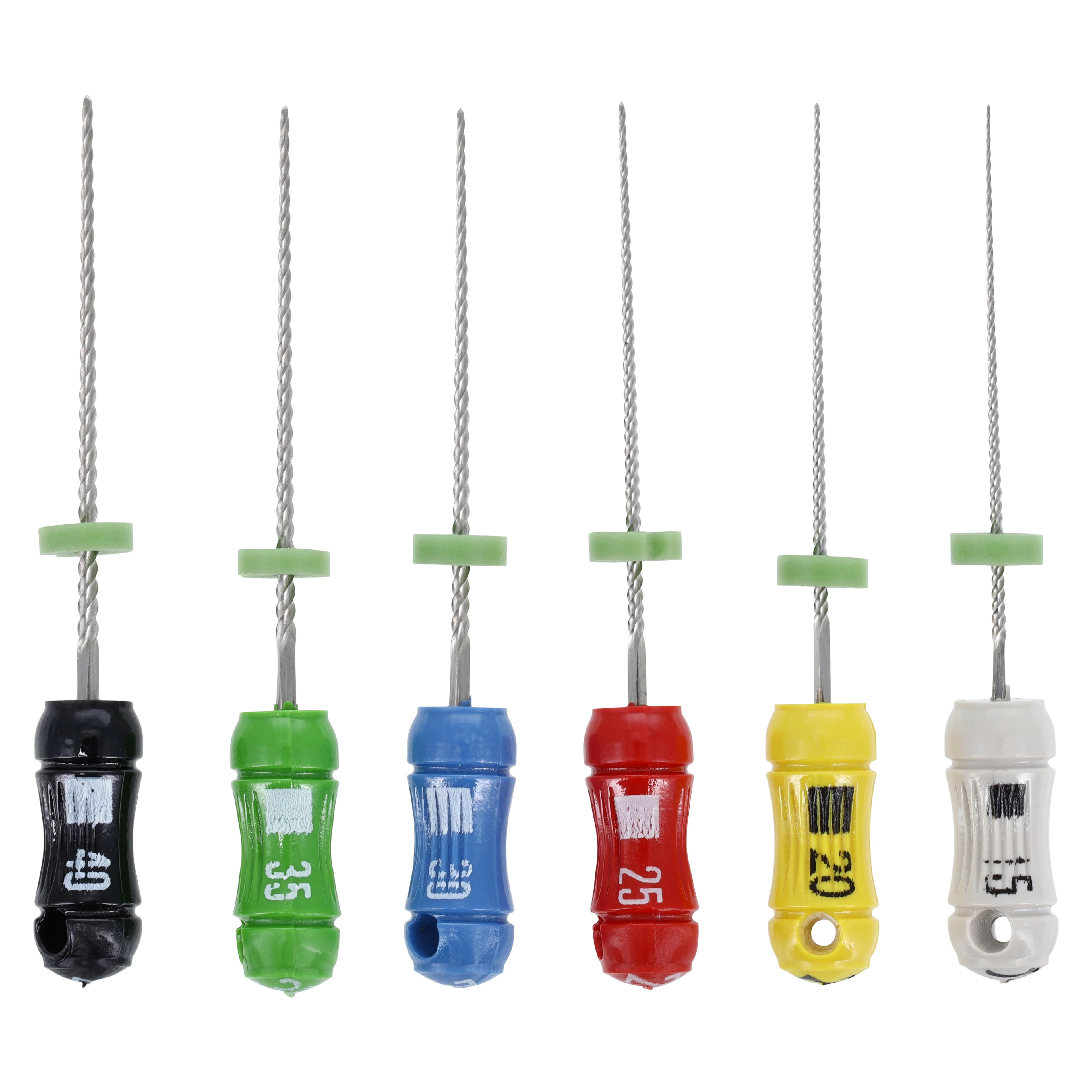 Kerr K-Files, Stainless Steel, 21mm, #15-40 Assorted, 6/Pack, 821-8021