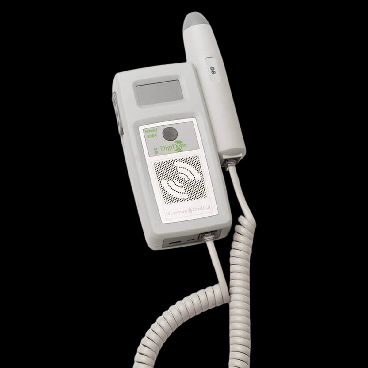 Newman Medical DigiDop II 330R Non-Display Digital Doppler with Recharger and 8 MHz Vascular Probe