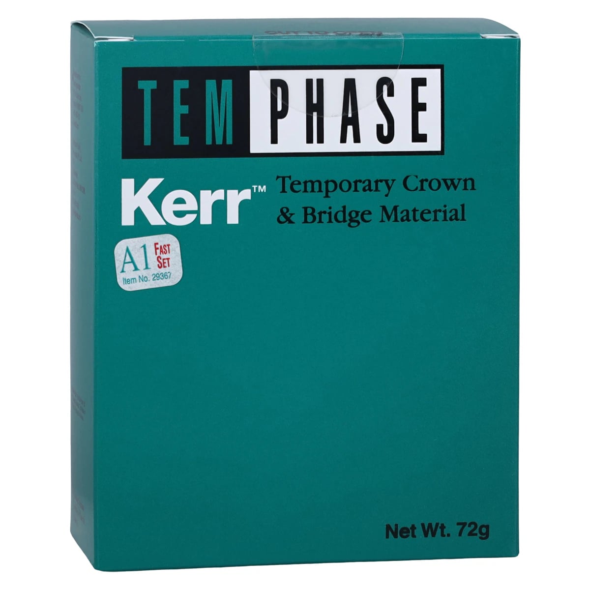Temphase Temporary Crown & Bridge Material, Fast Set, Shade A1, 72 g Cartridge Refill with 12 Mixing Tips, 29367