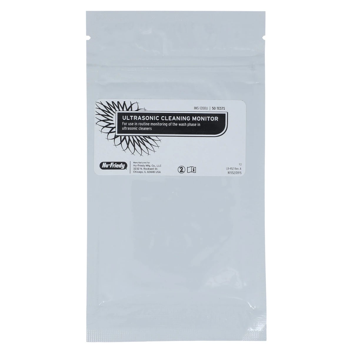 Hu-Friedy Wash-Checks U Ultrasonic Cleaning Monitor Strips, 50/Box, IMS-1200U
