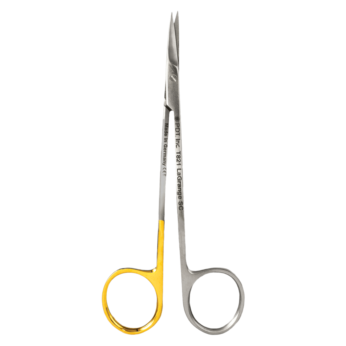 PDT La-Grange SuperCut Scissors, 11.5 cm, Serrated, Gold-Plated Ring, T821