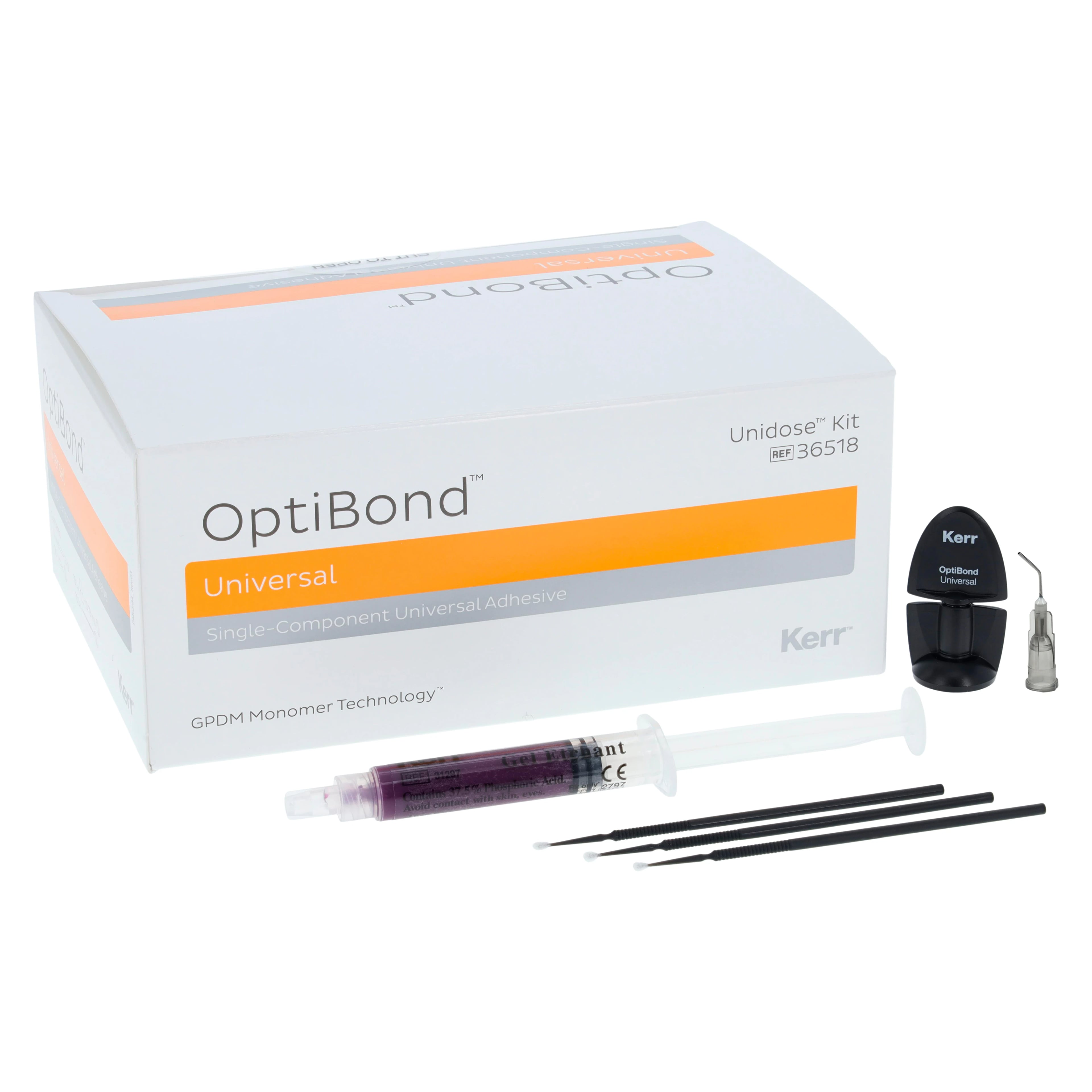 OptiBond Universal Light-Cure Dental Bonding Agent, Unidose, 0.10 ml, 100/Pk, 36518