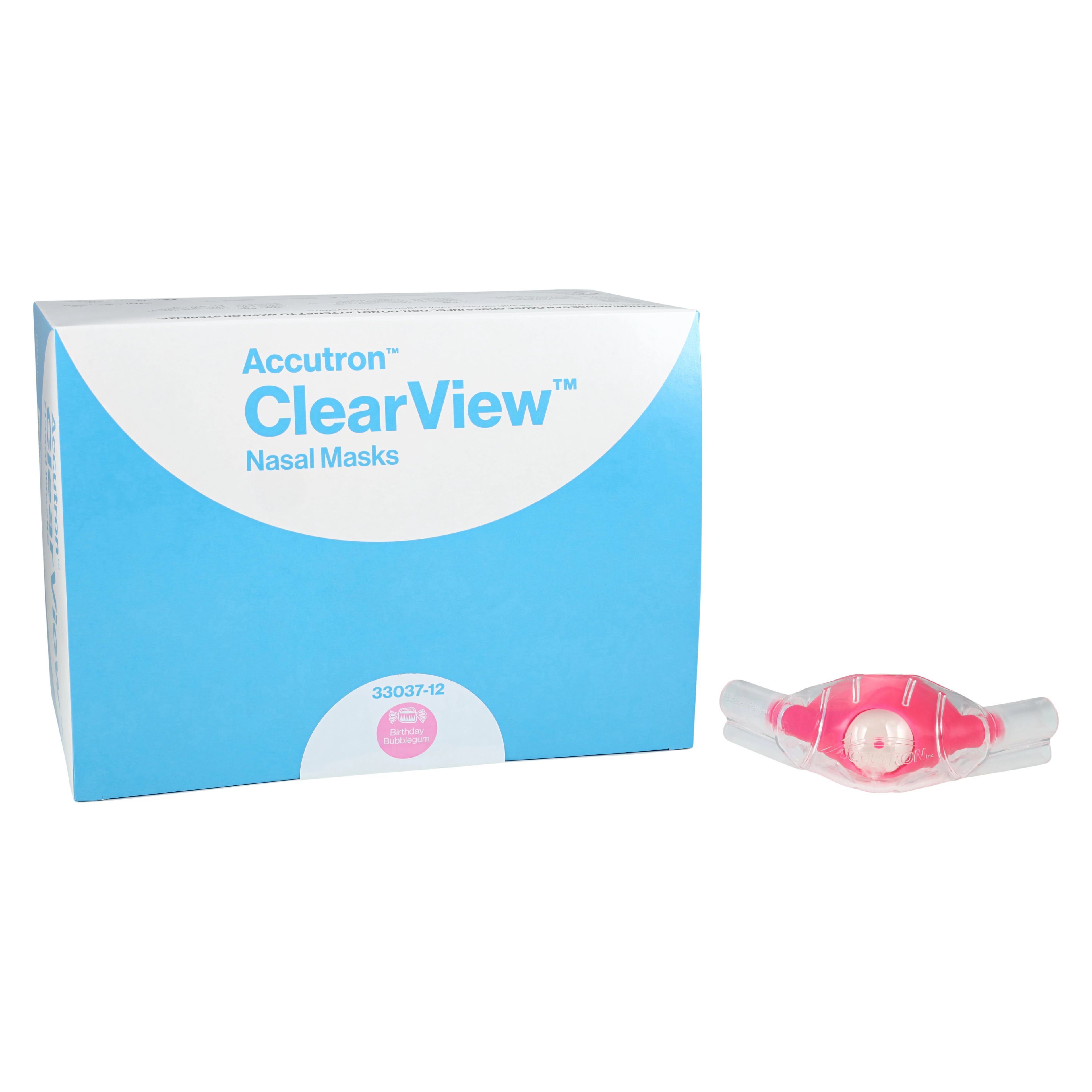 ClearView Single-Use Nasal Hoods, Pediatric, Birthday Bubblegum, 12/Pk, 33037-12