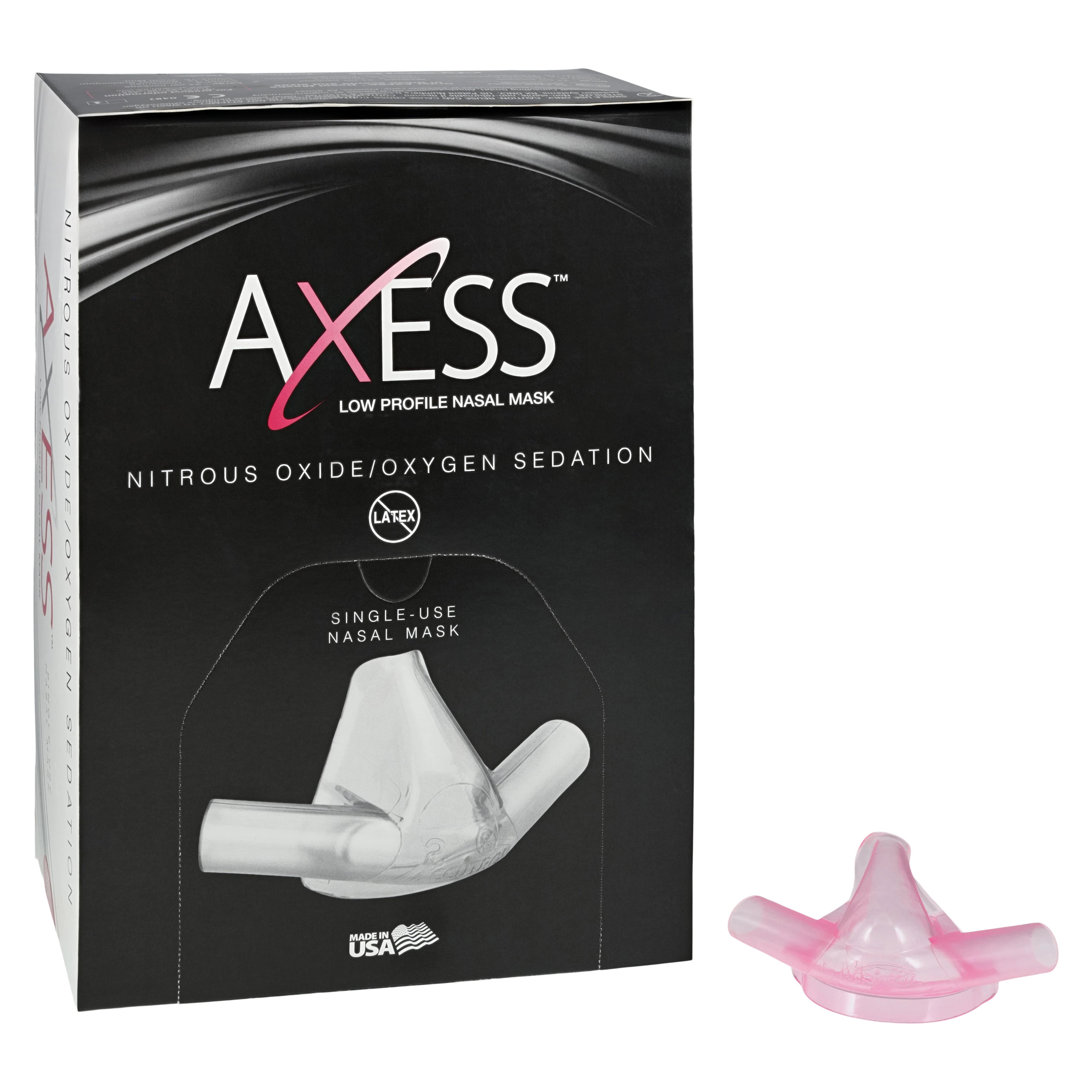 Accutron Axess Low Profile Nasal Mask, Large, Birthday Bubblegum, Single-Use, 24/Pk, 53034-12
