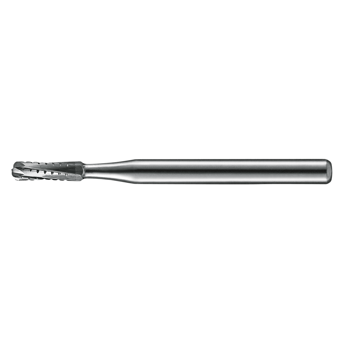 Kerr FGSS 1557 Carbide Bur, Straight Round End Crosscut, Friction Grip Short Shank, 1mm Diameter, 3.7mm Length, 10/Pk