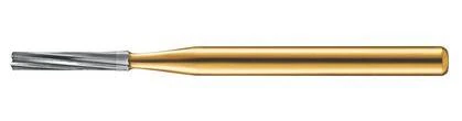 Kerr Trimming & Finishing Carbide Bur FG 9572, Straight 30 Flute, 1 mm Diameter, 3.7 mm Length, 10/Pk, FG9572-KC0