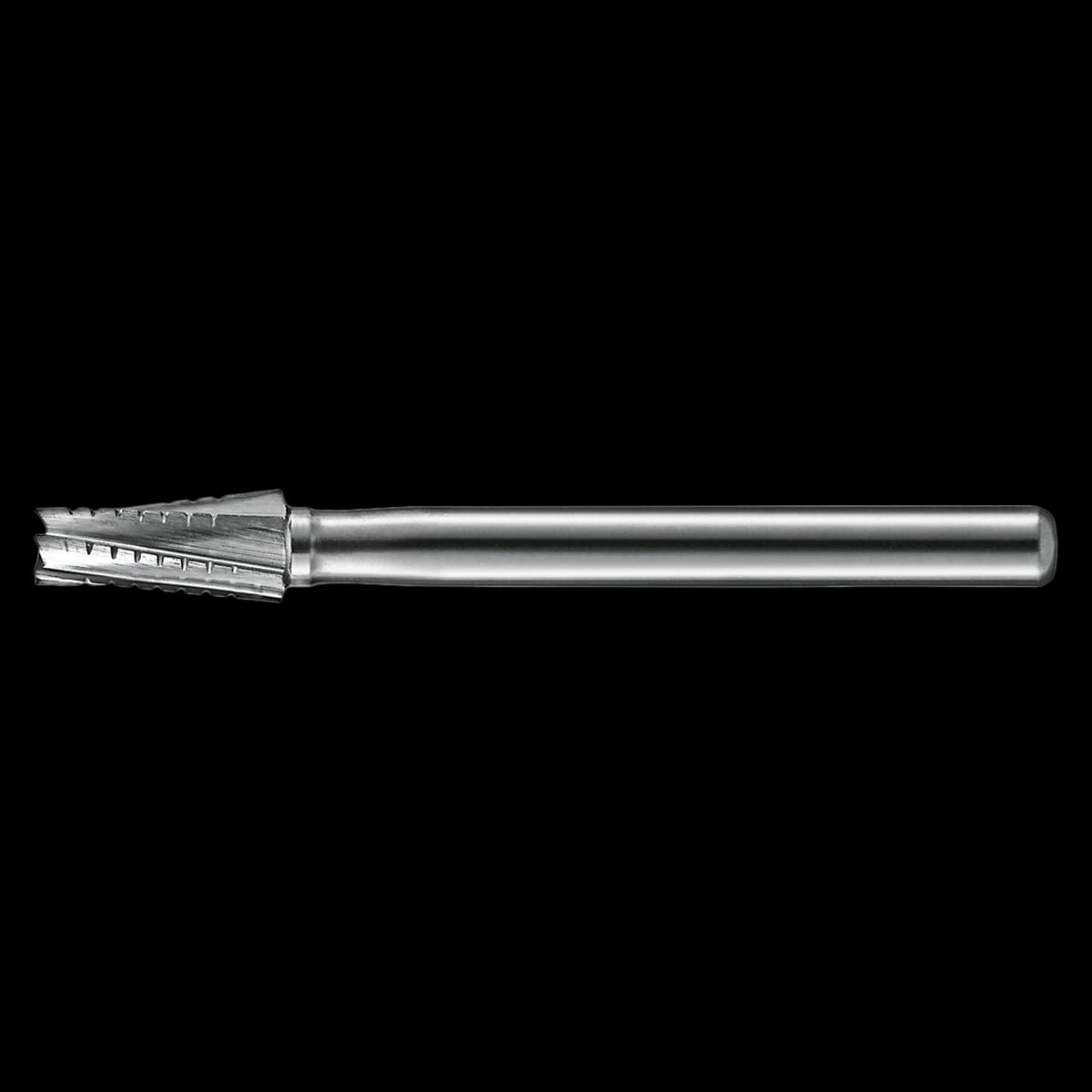 Kerr HP702L Carbide Bur, Taper Flat End Crosscut, 6 Flute, 1.6 mm Diameter, 1.9 mm Length, 5/Pk, HP702L-KC5
