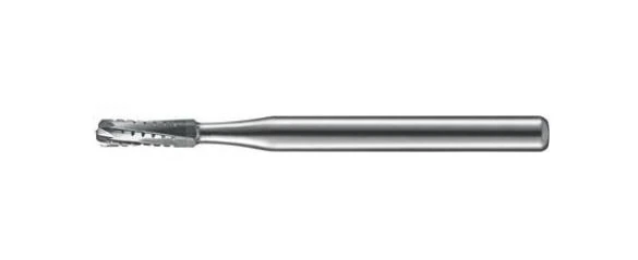 Kerr FGOS1557 Carbide XCUT Surgical Bur, Straight Round End, Friction Grip, 1 mm Diameter, 3.7 mm Length, 10/Pk, FGOS1557-KC0