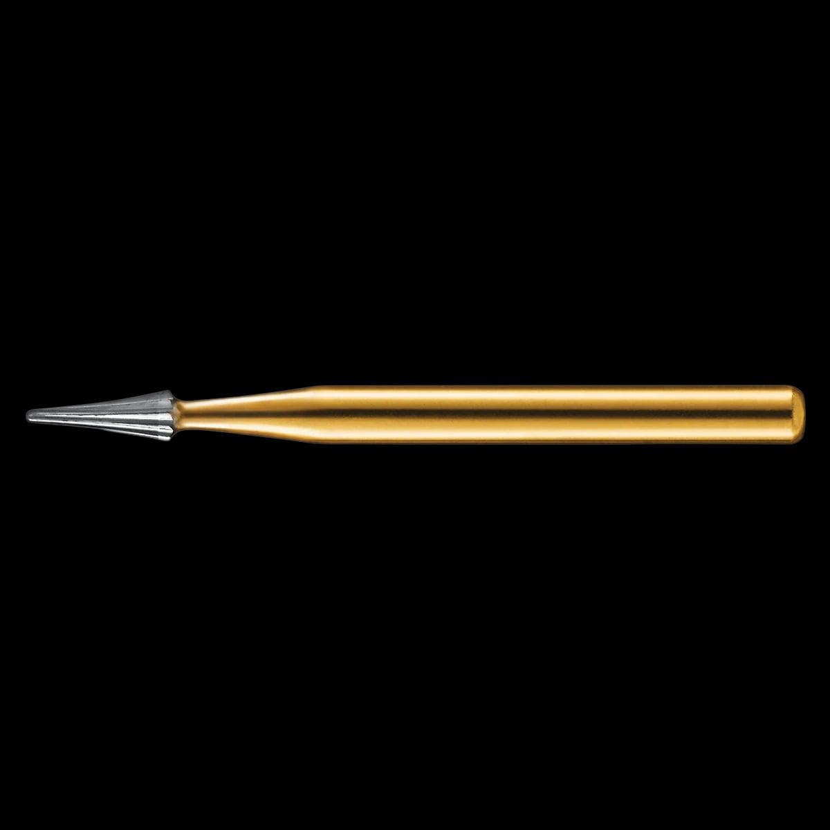 Kerr Trimming & Finishing Carbide Bur FG 7103, Concave Interproximal, 12 Flute, 1.2mm Diameter, 3.2mm Length, 10/Pk, FG7103-KC0