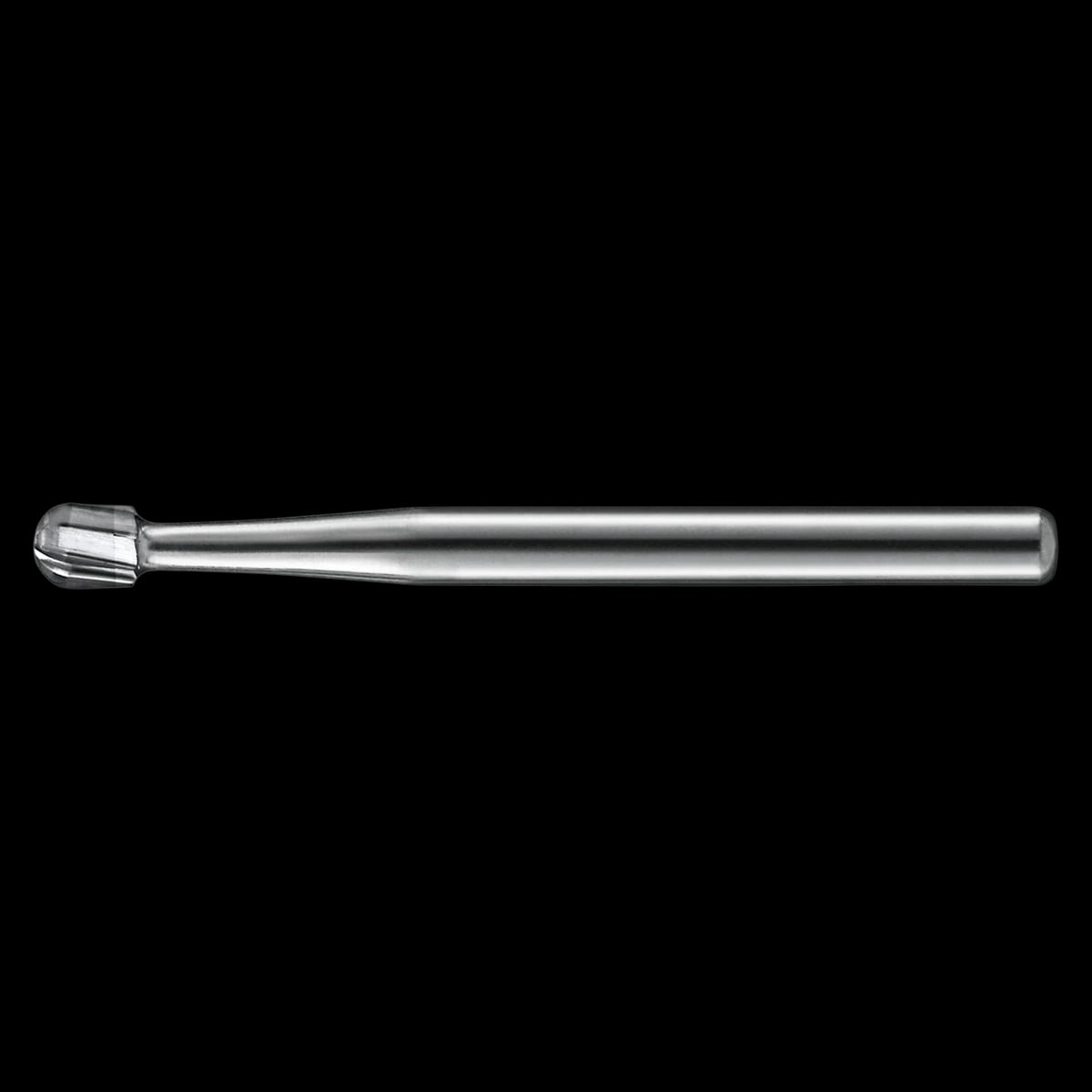 Kerr (KaVo Kerr) Operative Carbide Bur FG 1/4, Round, 6 Flute, 0.5 mm Diameter, Friction Grip, 100/Bx, FG 1/4-KCC