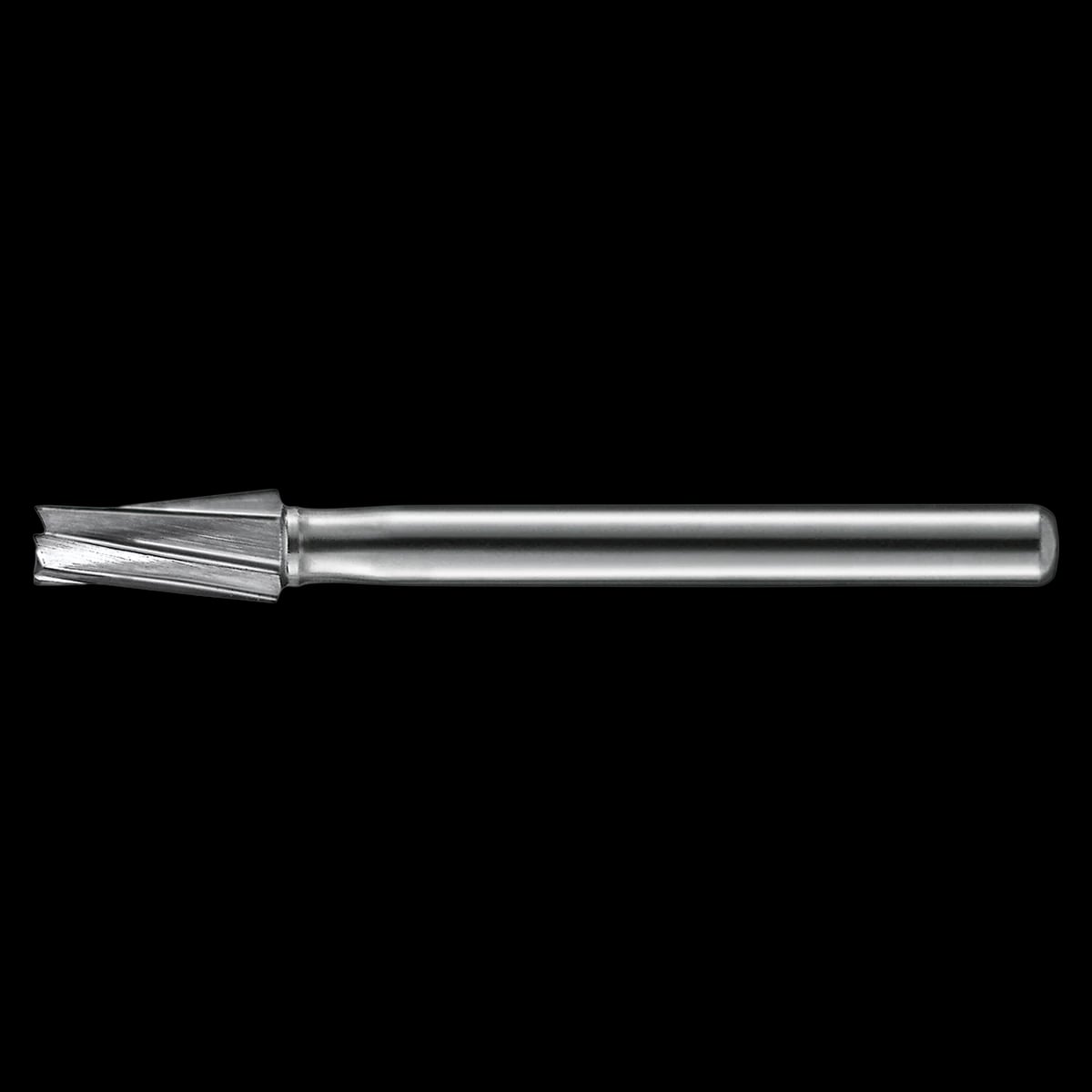 KaVo Kerr™ Regular Operative Carbide Bur #169, FG (Friction Grip), Tapered Flat End, 6 Flute, 0.9 mm Diameter, 3.2 mm Length, 100/Pkg, FG169-KCC