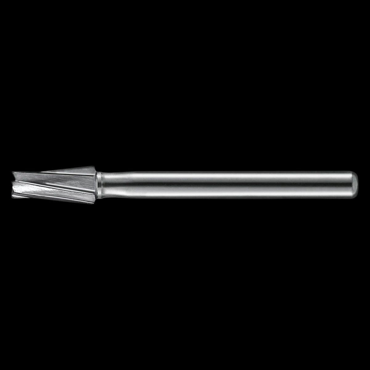 KaVo Kerr Regular Operative Carbide Bur FG 169L, Tapered Flat End, 6 Flutes, 0.9 mm Diameter, 4.9 mm Length, 100/Pkg, FG169L-KCC