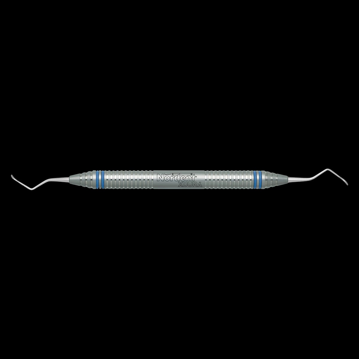 Nordent XDURA Universal Curette, Columbia #4R-4L, Double-Ended, DuraLite ColorRings Handle