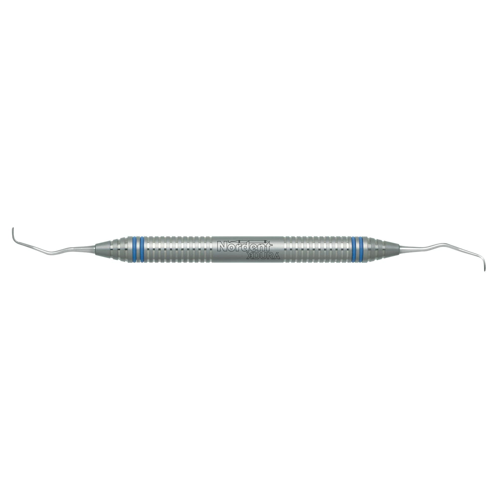 Nordent XDURA Universal Curette, Double-Ended, Langer #1-2, DuraLite ColorRings Handle, CENSLN1-2