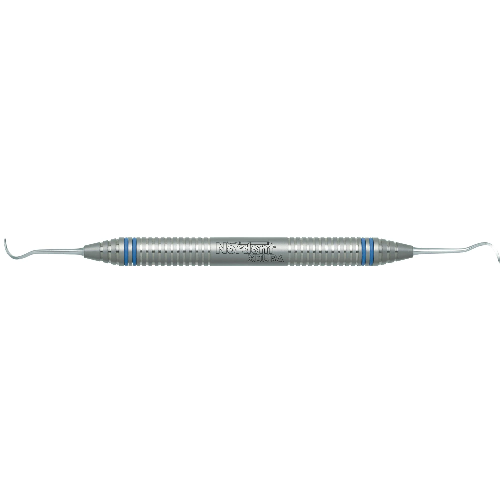 Nordent XDURA Universal Scaler, Double-Ended Offset Sickle NMJ R138, DuraLite ColorRing Handle