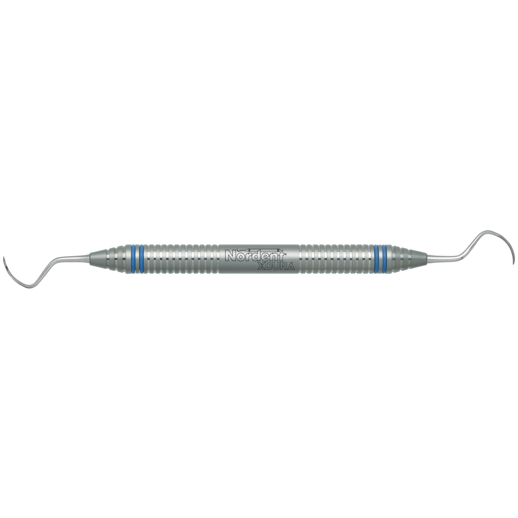 Nordent XDURA Scalers, Anterior/Posterior Sickle Remington #3-4, Double-Ended, DuraLite ColorRings Handle, CENSRE3-4